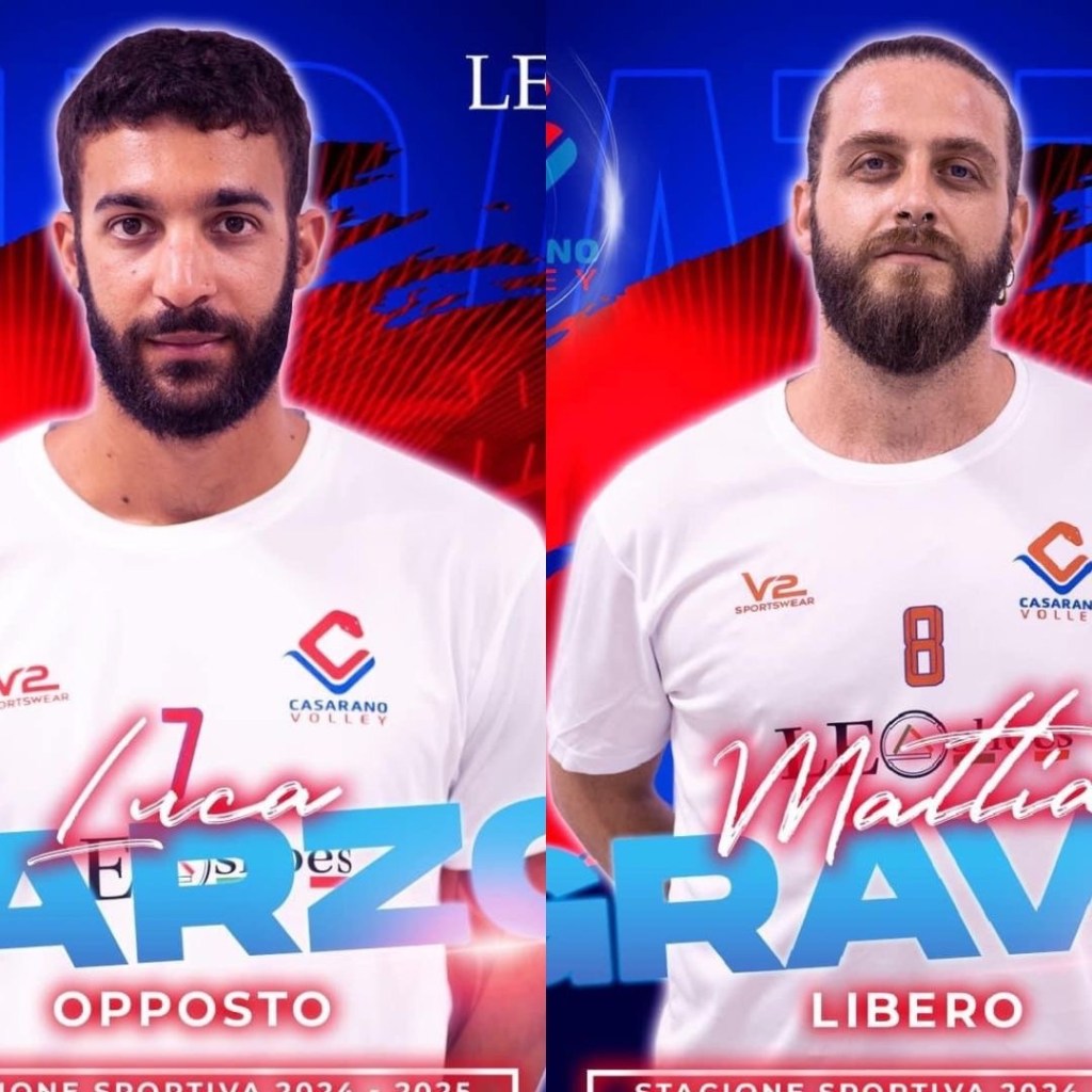 Altri due innesti per il volley: Marzo e Gravili vestiranno&nbsp;rossazzurro